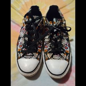 Converse Sugar Skull Low Top Sneakers Sz 9